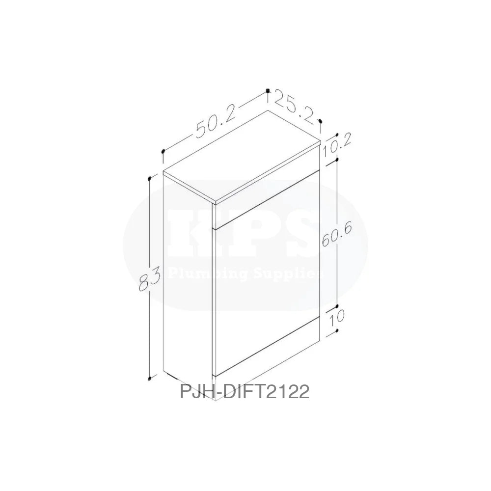 Volta 500 WC Unit Anth Bathroom Brands