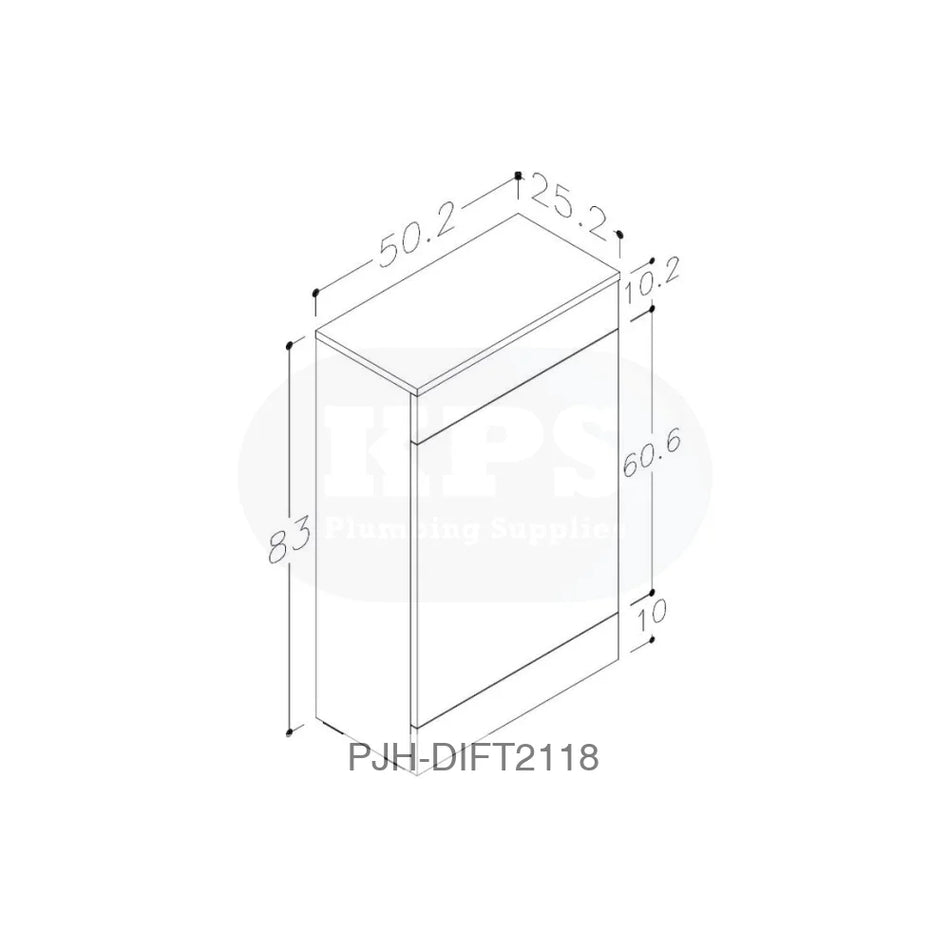 Volta 500 WC Unit White Bathroom Brands