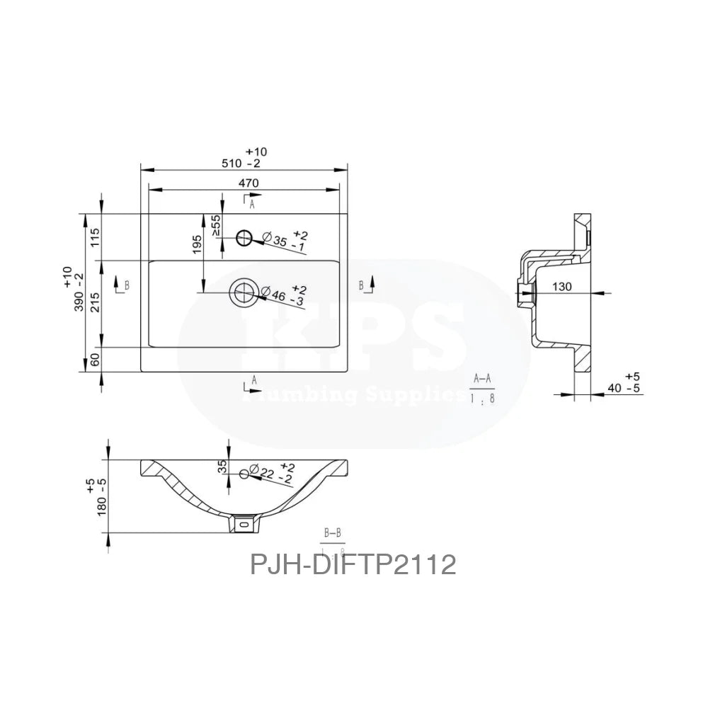 Volta 510 F/S 2 Dr Unit & Basin-Grey Bathroom Brands