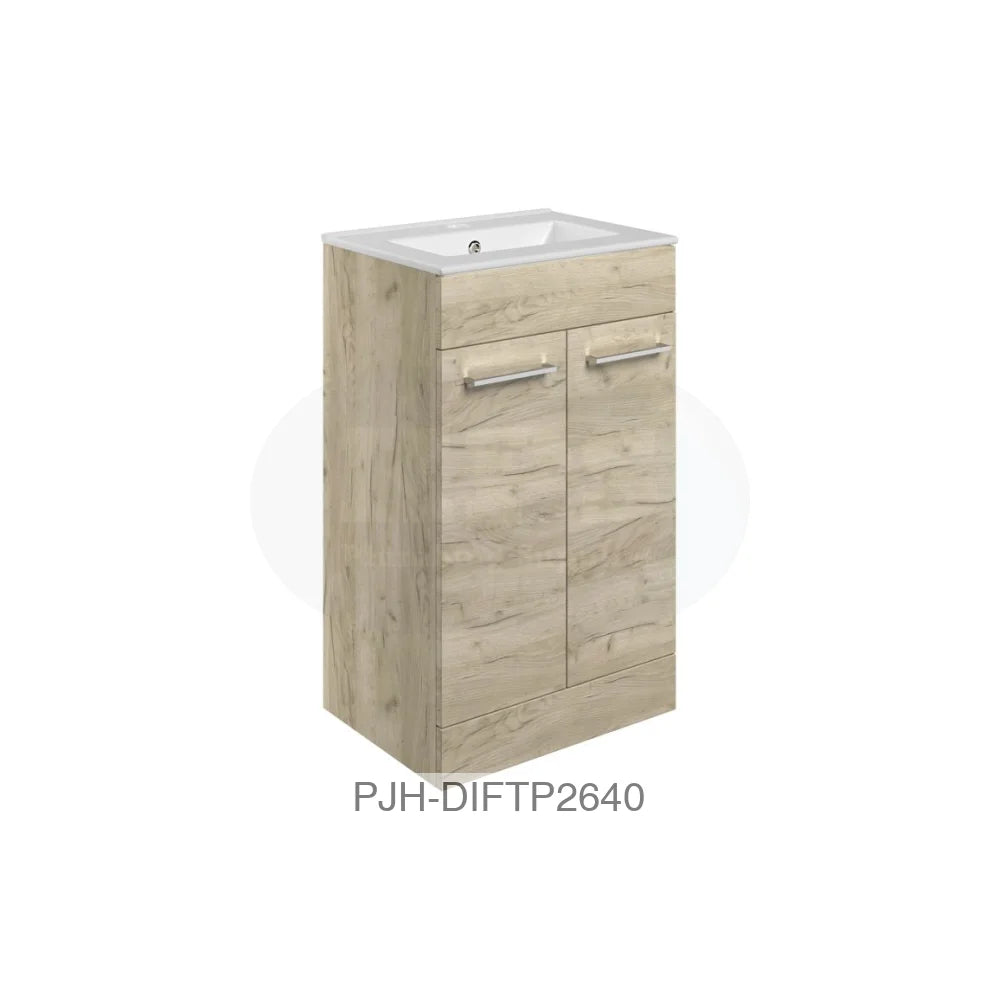 Volta 510 Fs Furn Pk Oak Gloss & Brass Bathroom Brands