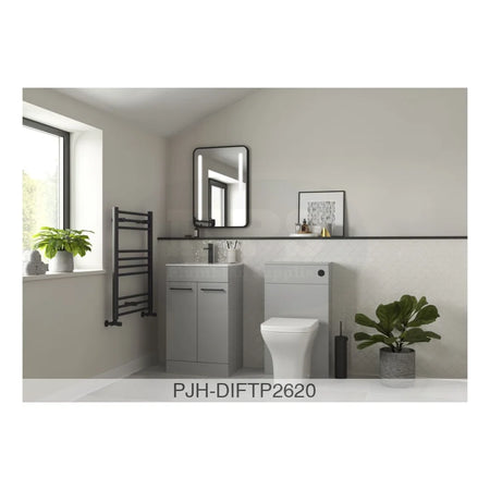 Volta 510 Fs Furn Pk White Gloss & Black Bathroom Brands