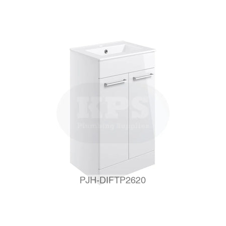 Volta 510 Fs Furn Pk White Gloss & Black Bathroom Brands