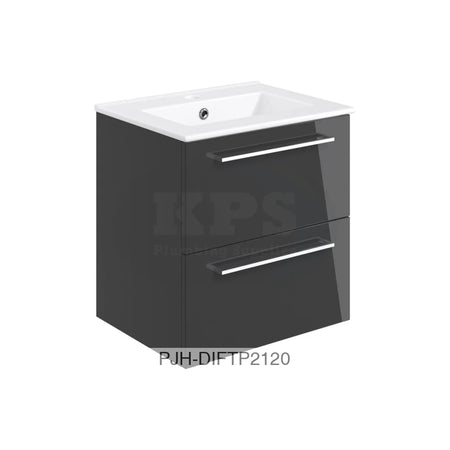 Volta 510 W/H 2 Drw Unit & Basin-Anth Bathroom Brands