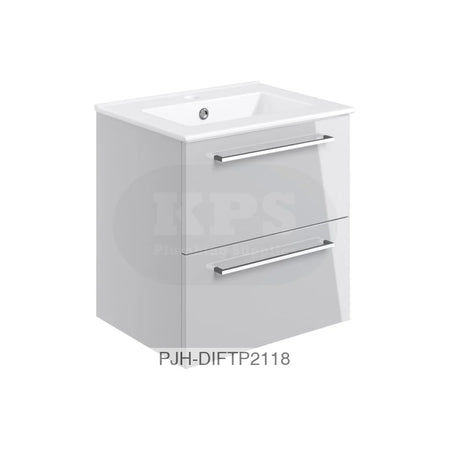 Volta 510 W/H 2 Drw Unit & Basin-Grey Bathroom Brands