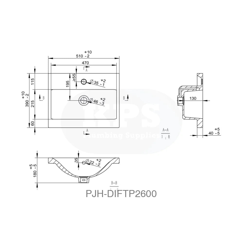 Volta 510 Wh 2Drw Unit Inc Basin Oak Bathroom Brands