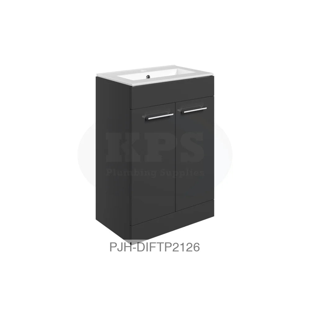 Volta 610 F/S 2 Dr Unit & Basin-Anth Bathroom Brands