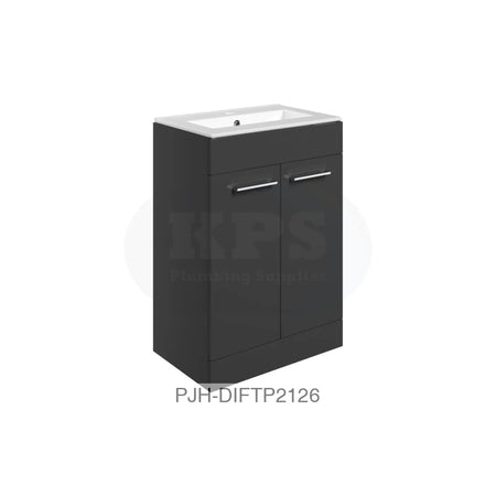 Volta 610 F/S 2 Dr Unit & Basin-Anth Bathroom Brands