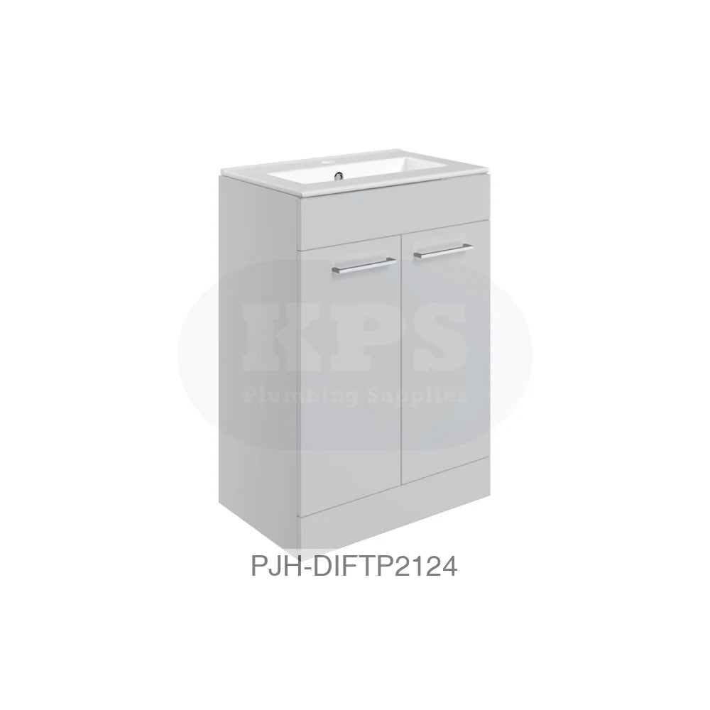 Volta 610 F/S 2 Dr Unit & Basin-Grey Bathroom Brands