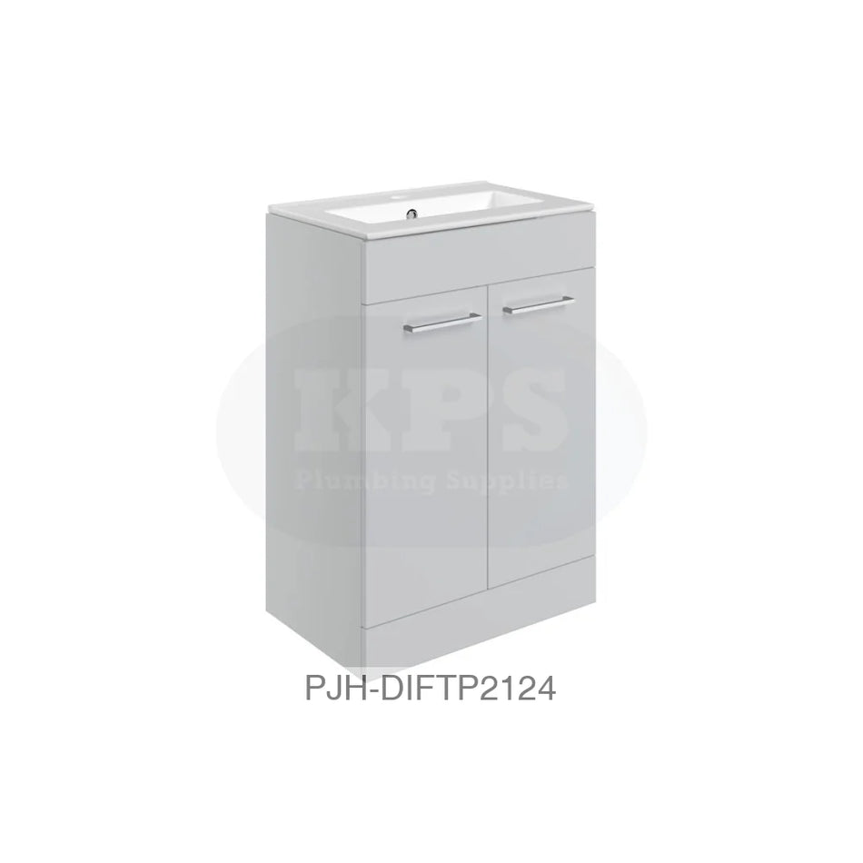 Volta 610 F/S 2 Dr Unit & Basin-Grey Bathroom Brands