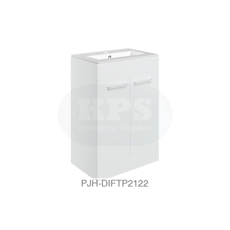 Volta 610 F/S 2 Dr Unit & Basin-White Bathroom Brands
