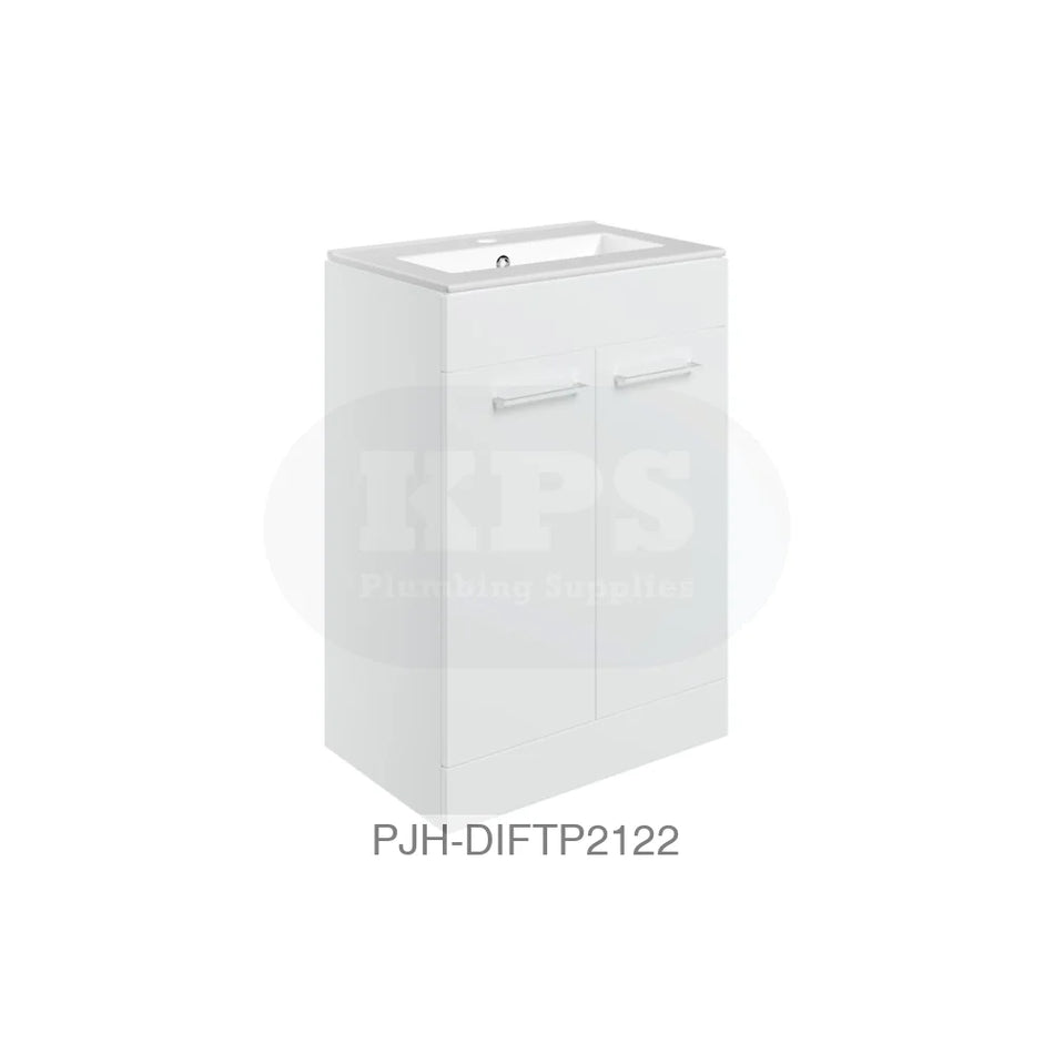 Volta 610 F/S 2 Dr Unit & Basin-White Bathroom Brands