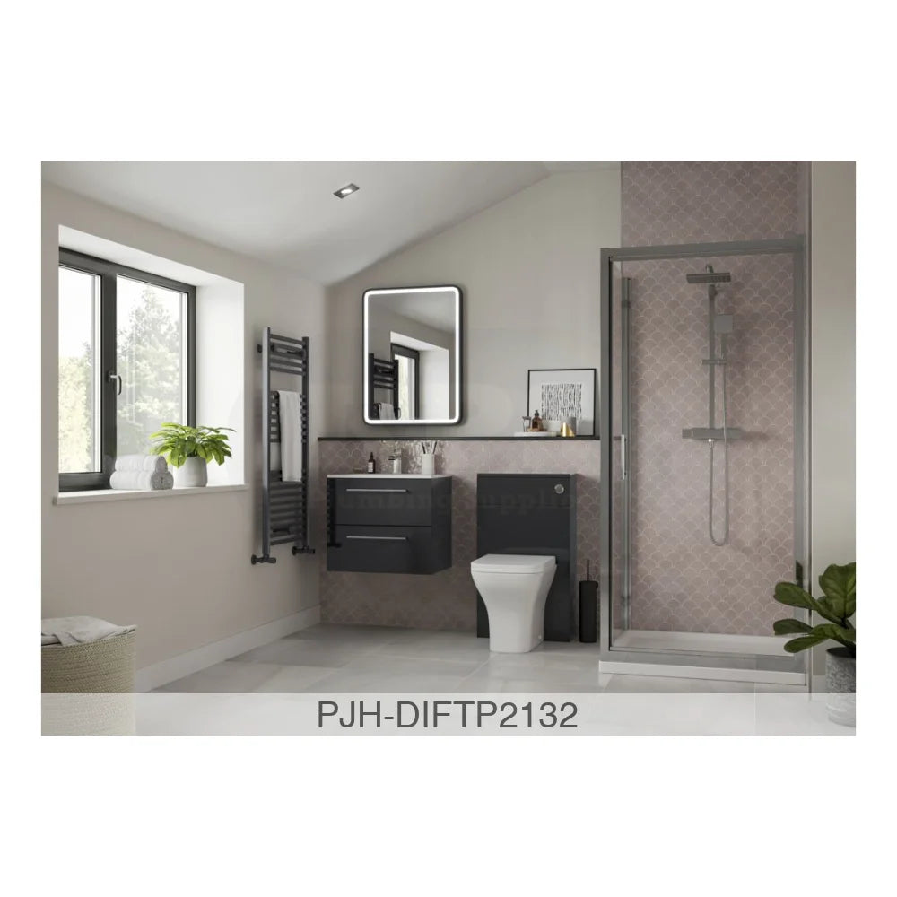 Volta 610 W/H 2 Drw Unit & Basin-Anth – Anthracite Gloss Bathroom Brands