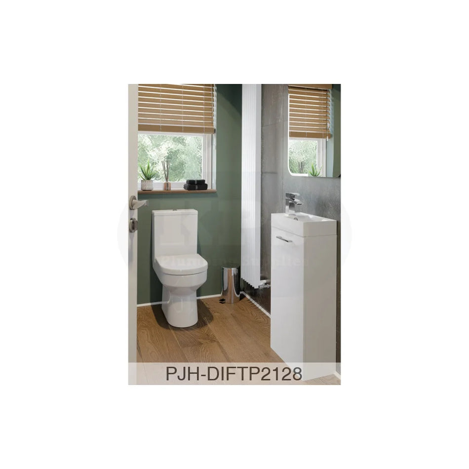 Volta 610 W/H 2 Drw Unit & Basin-White Bathroom Brands