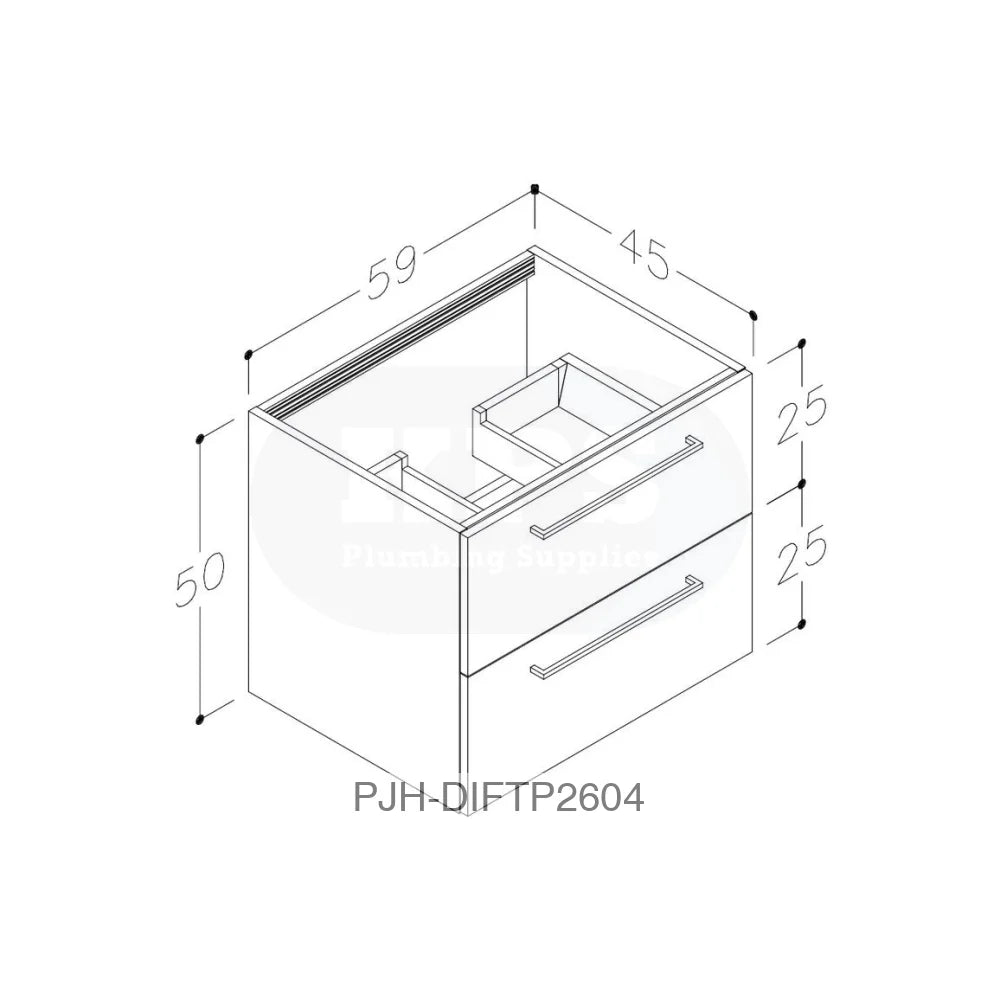Volta 610 Wh 2Drw Unit Inc Basin Oak Bathroom Brands