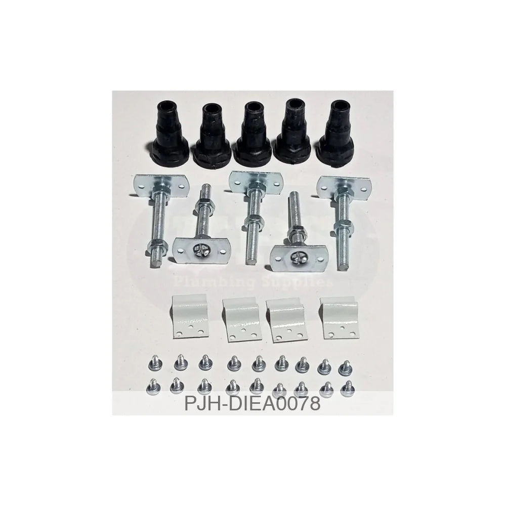 White Riser Kit With Legs 800/900Mm Quad Bathroom Brands