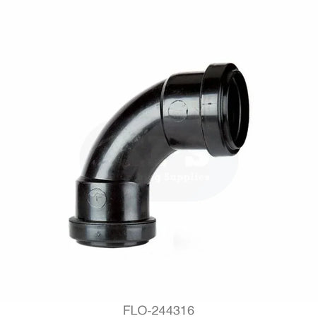 WP14 Bend 32mm Polypropylene Black Waste Pushfit