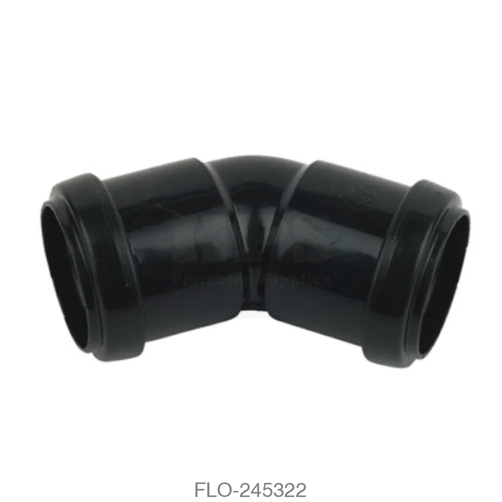 WP19 Bend 135° 40mm Polypropylene Black Waste Pushfit