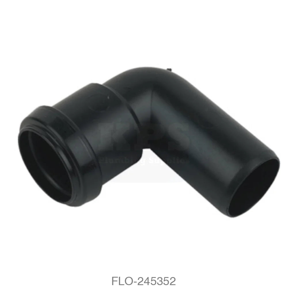 WP27 Conversion Bend 40mm Polypropylene Black Waste Pushfit