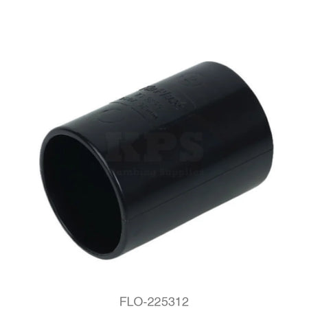 WS08 Straight Coupling 40mm ABS Black Waste Solvent