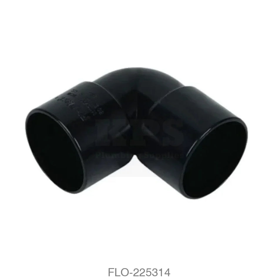 WS11 Bend 90° 40mm ABS Black Waste Solvent