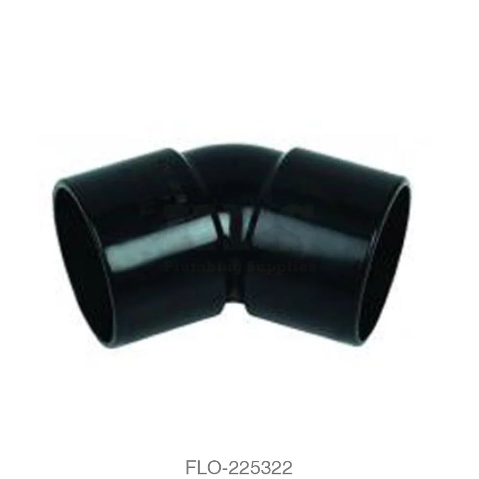 WS19 135° Bend 40mm ABS Black Waste Solvent