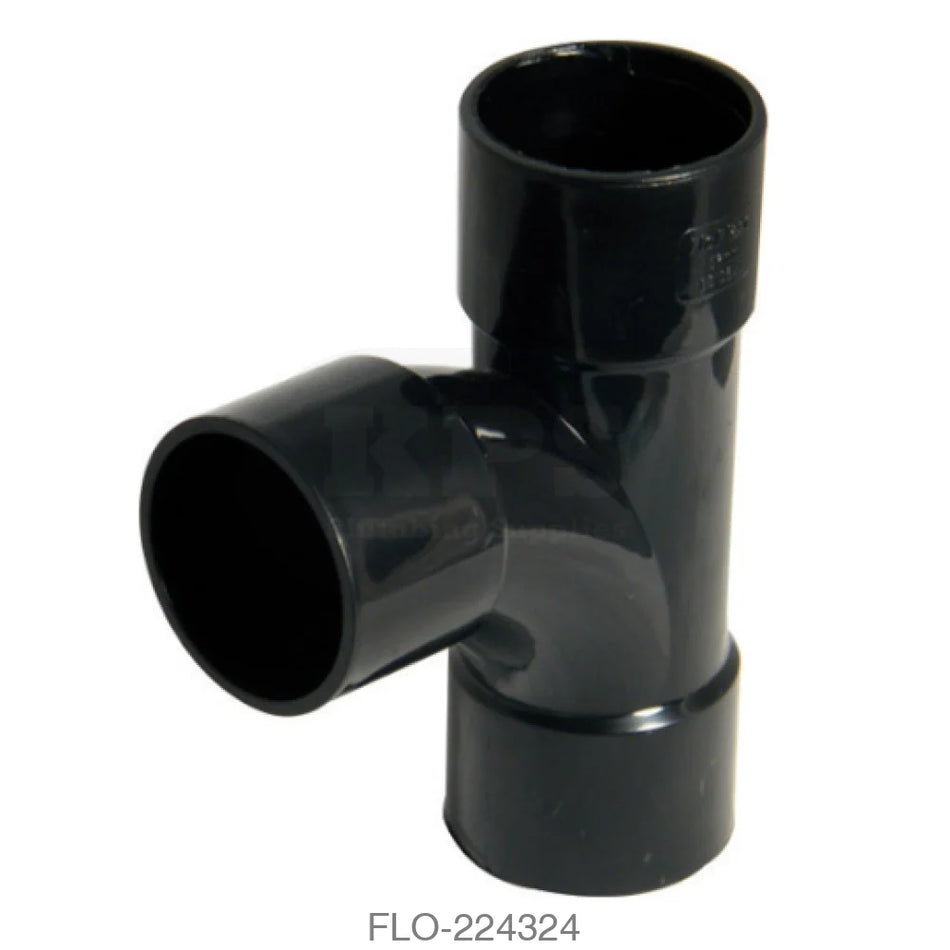 WS22 Solvent Tee 32mm ABS Black Waste Solvent