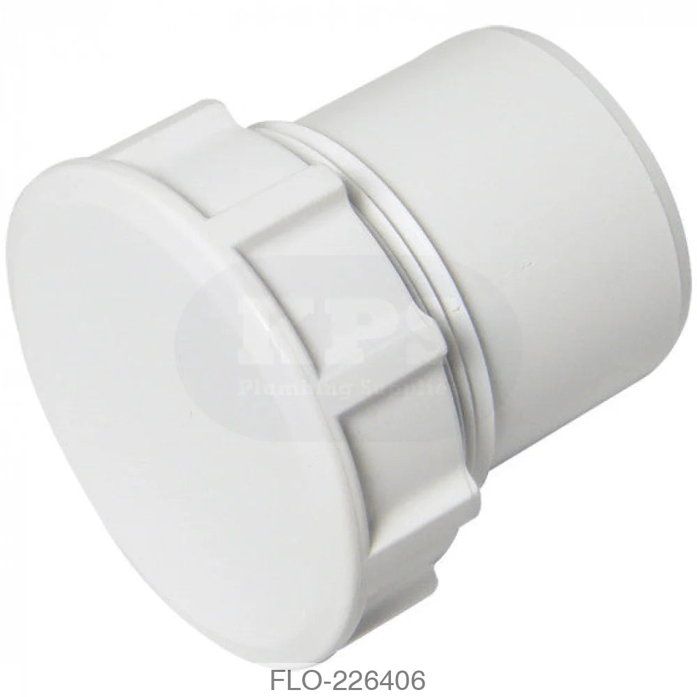 WS32 Access Plug 50mm ABS White Waste Solvent