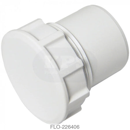 WS32 Access Plug 50mm ABS White Waste Solvent