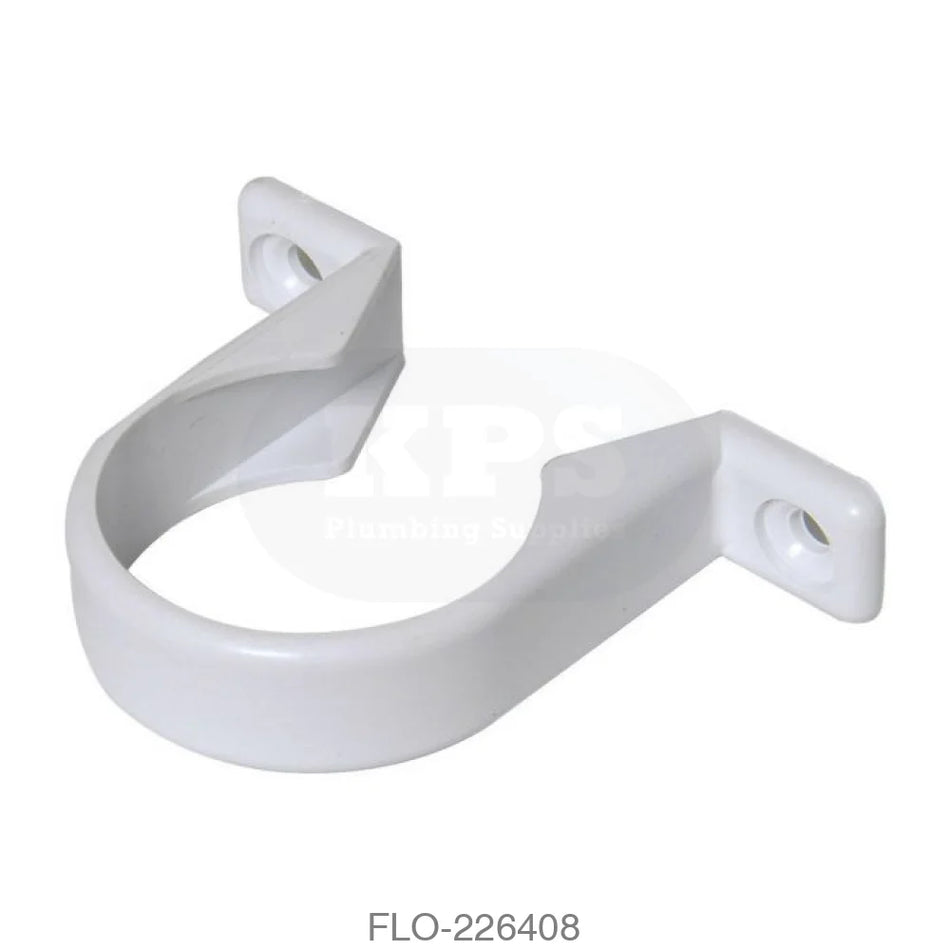 WS36 Pipe Clip 50mm ABS White Waste Solvent