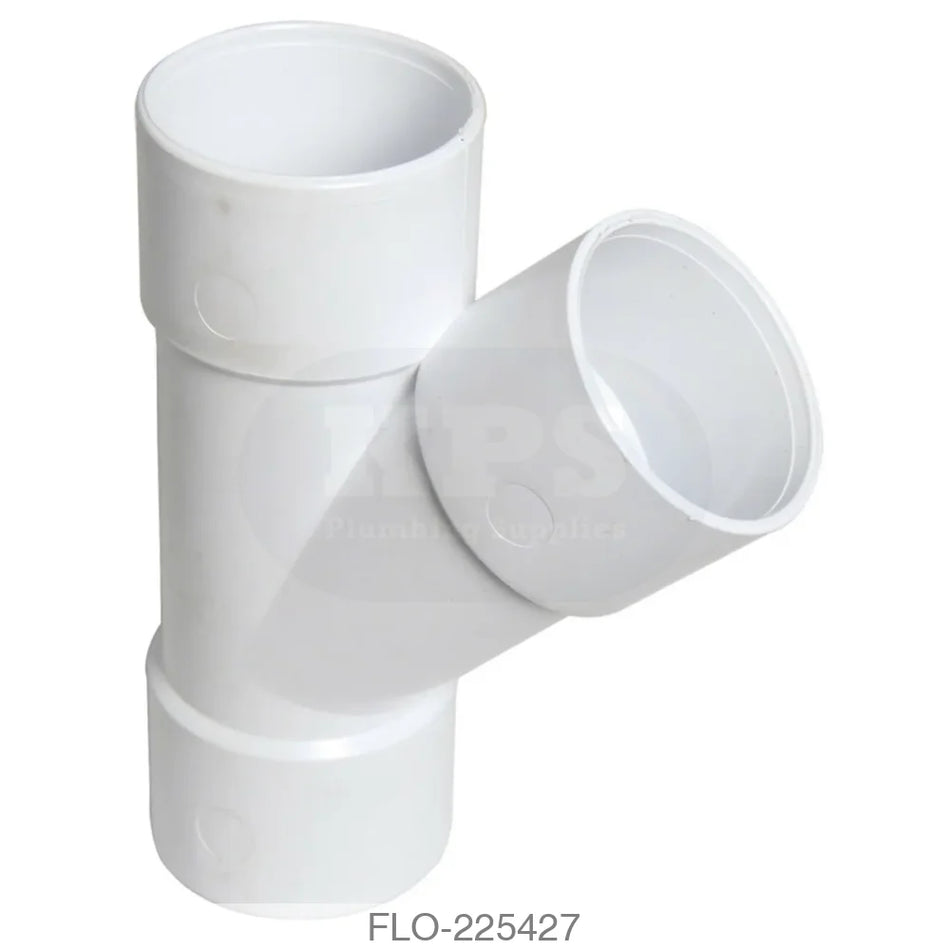WS43 Branch 135° 40mm ABS White Waste Solvent